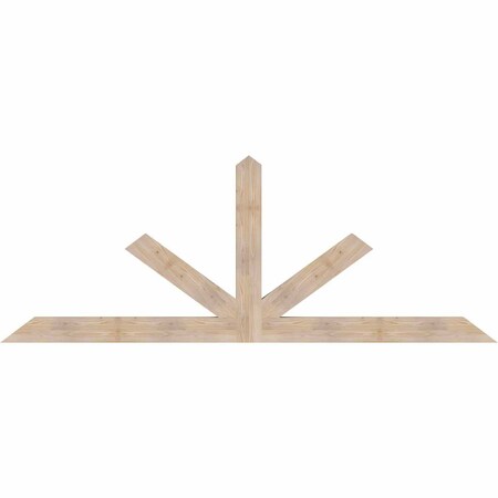 Ekena Millwork Saratoga Smooth Timber Gable Bracket, Douglas Fir, 108"W x 40"H x 3 1/2"D x 5 1/2"F, 9/12 Pitch GBW108X40X0406SAR00SDF